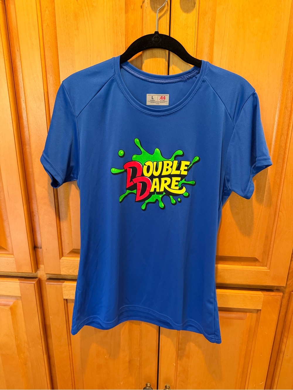 Nickelodeon Double Dare Womenโs L Short Sleeve Top